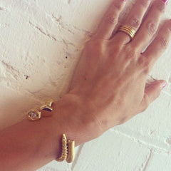 So Screw Me Bangle (Gold Vermeil)