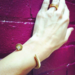 So Screw Me Bangle (Gold Vermeil)