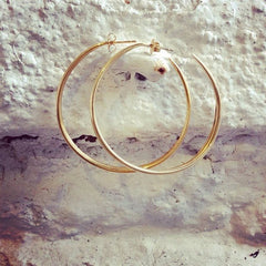 Spike Hoops (Gold Vermeil)
