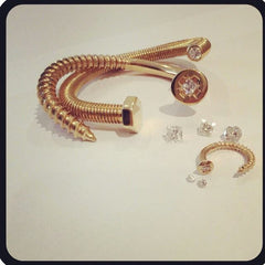 So Screw Me Bangle (Gold Vermeil)