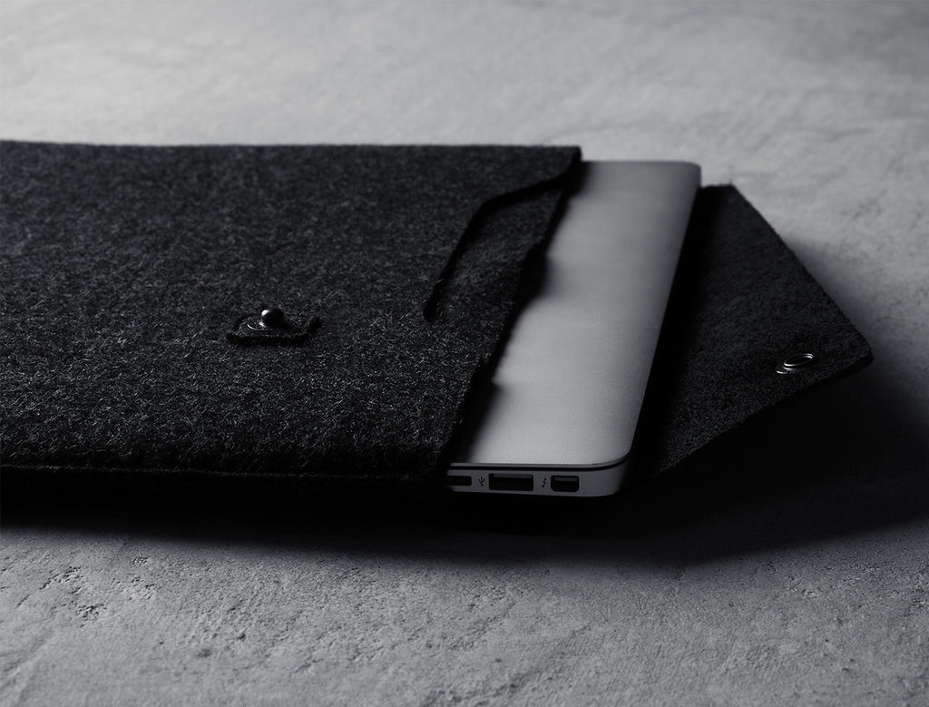 Handmade 15" Macbook Pro Retina Sleeve - Black