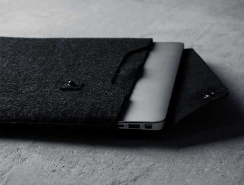 Handmade 15" Macbook Pro Retina Sleeve - Black