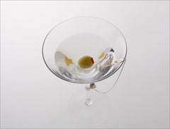 'Hookers' Delight' Martini Glass with Olive Hook