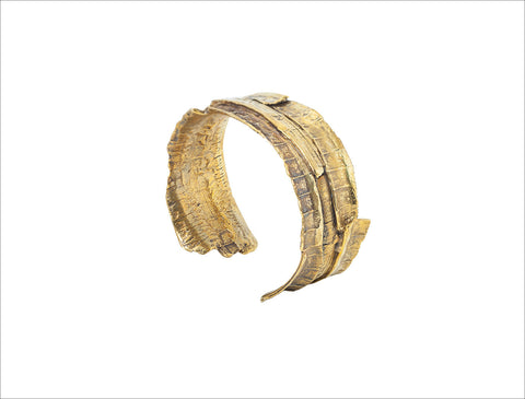 Bark Bronze Cuff Bracelet