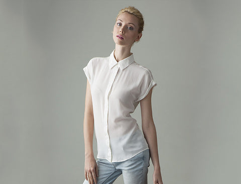 Stark Naked White Bettie Blouse