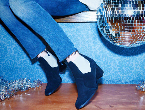 Black Suede + Beige Bobby D