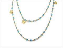 Blue Vermeil Amy Necklace
