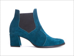 LAX Shoes blue suede boots