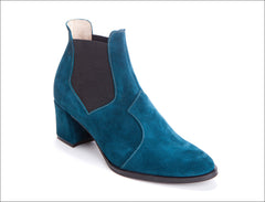 LAX Shoes blue suede boots