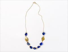 Blue Lapis Nuggets Necklace
