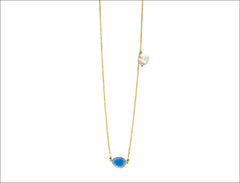 Blue Onyx Vermeil Jessica Necklace/Bracelet