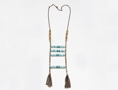 Blue Scale Mala Necklace