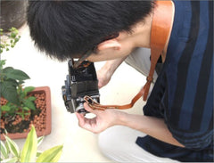 Handstitched Personalized Camera Leather Neck Strap
