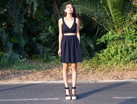 Skirt & Cropped Top