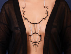 Simone Necklace Black and White