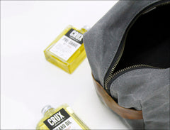 Leather & Waxed Canvas Dopp Kit