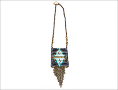 BLACK Collection Double Indigo Native Pendant Necklace