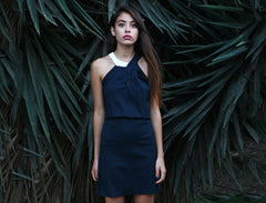 Dress with Neck Detail