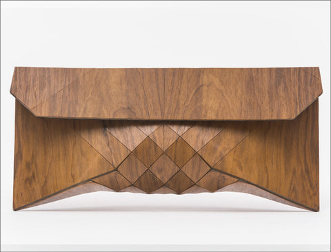 Handmade Emboya Wood Clutch
