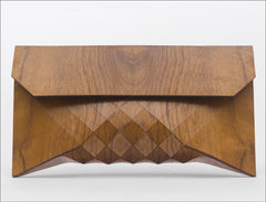 Handmade Emboya Wood Clutch
