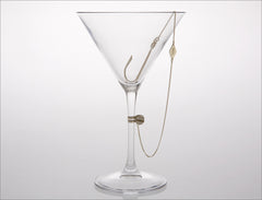 'Hookers' Delight' Martini Glass with Olive Hook