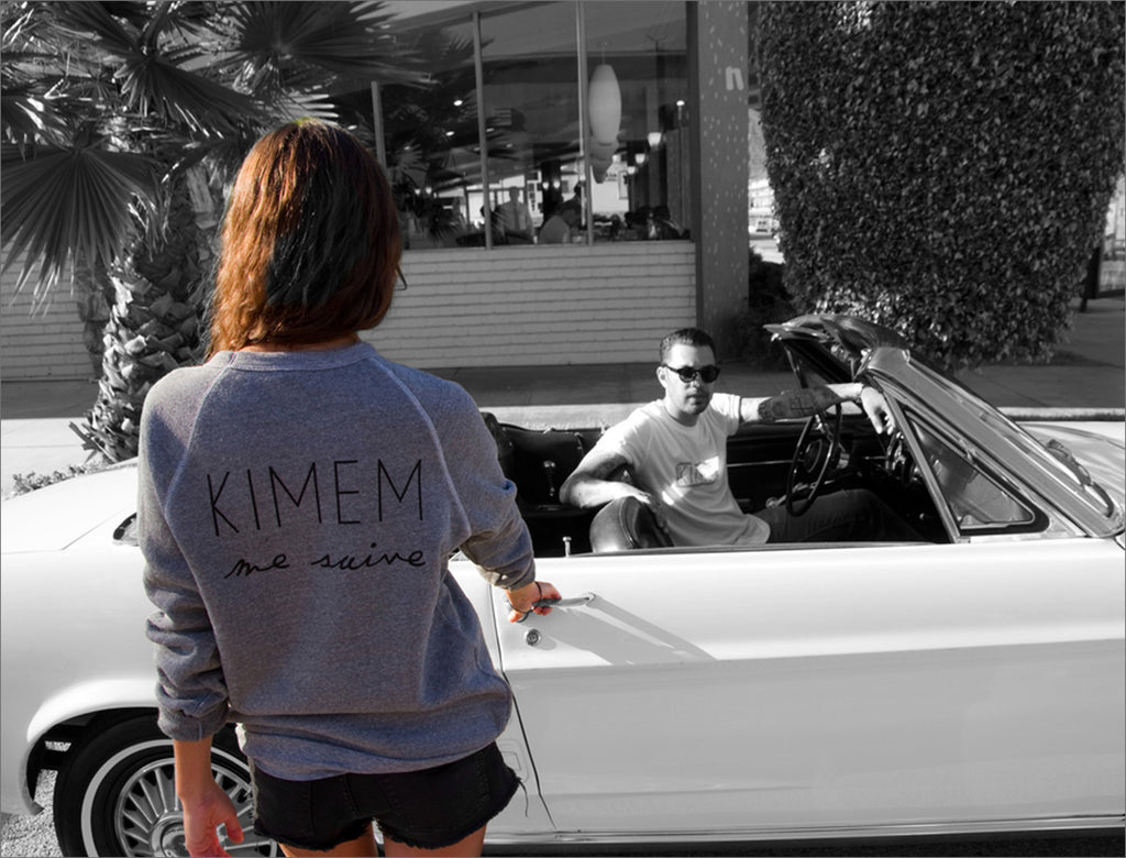 KIMEM me Suive Print Sweater - Grey