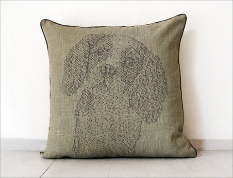 Handmade King Charles Cavalier Pillow