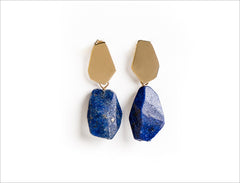 Lapis Nuggets Earrings