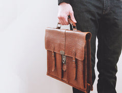 Vintage Leather Attache Briefcase