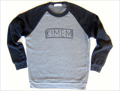 KIMEM Logo Print Sweater - Black & Grey