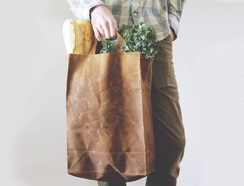 Waxed Canvas Market Bag