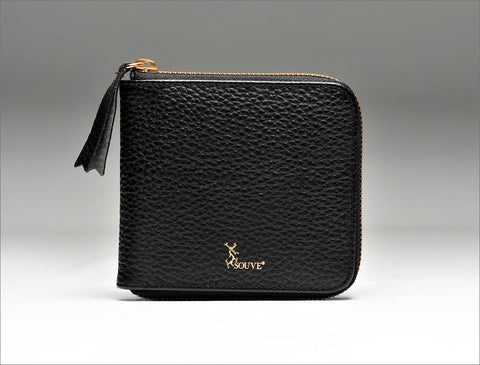 Medium Leather Wallet - Black
