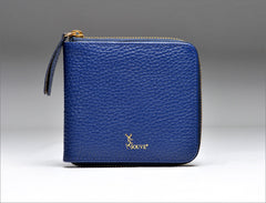 Medium Leather Wallet - Blue