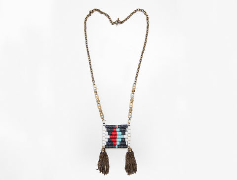Midnight Blue Native Pendant Necklace