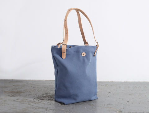 Powder Blue Nina Bag with Natural Strap