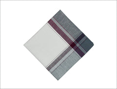 Vintage 1950s DEADSTOCK French Plaid Pocket Square -- The Felix