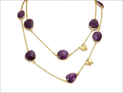 Purple Amethyst Vermeil Joy Necklace