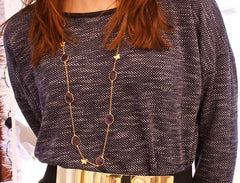 Purple Amethyst Vermeil Joy Necklace