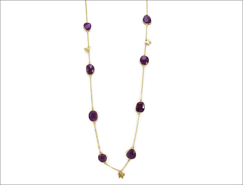 Purple Amethyst Vermeil Joy Necklace