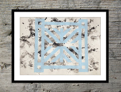 Snowflake in Ice Blue