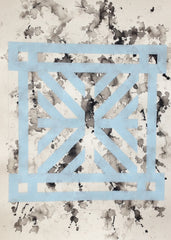 Snowflake in Ice Blue