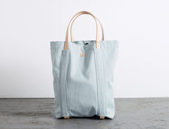 Soft Mint Idan Bag with Natural Strap