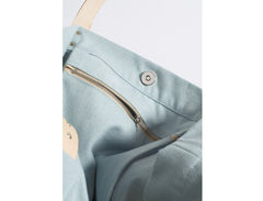 Soft Mint Idan Bag with Natural Strap