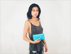 Solid - Mint Clutch