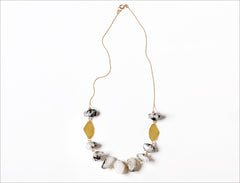 Tourmalinated Quartz Nuggets Necklace