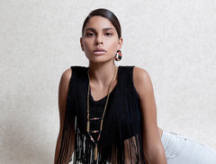 Gold Plated Triangle Mala Necklace