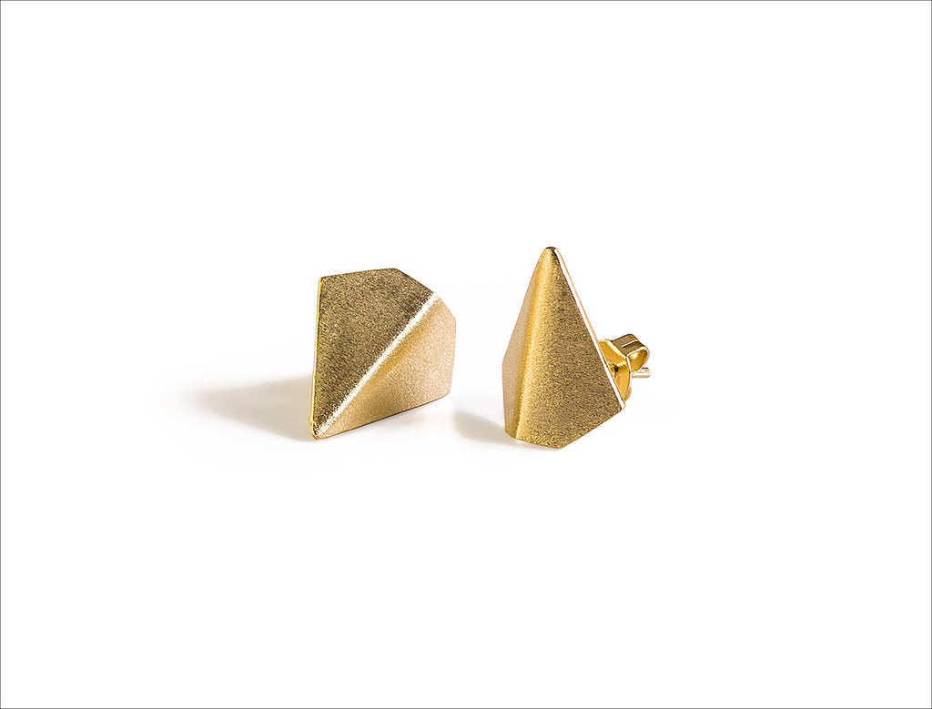 Triangle Stud Earrings Gold-filled