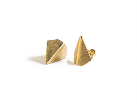 Triangle Stud Earrings Gold-filled
