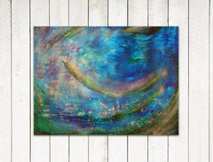 acrylic painting on canvas the abyss