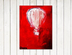 acrylic painting on canvas up and beyond
